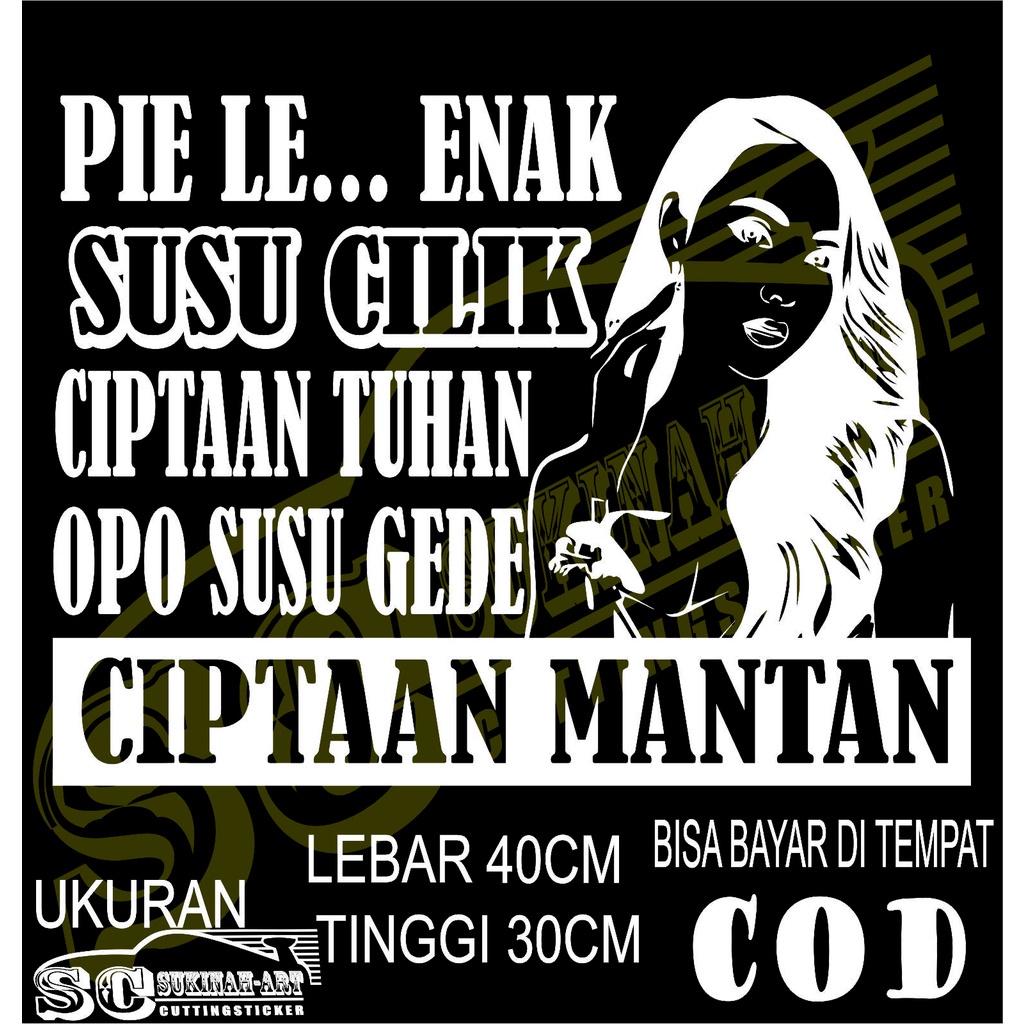 stiker mobil keren stiker aksesoris mobil emblem kaca truk logo gincu canter