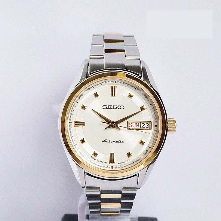 Seiko Presage Womens SRP894J1 Automatic Silver-Gold |Jam Wanita SRP894