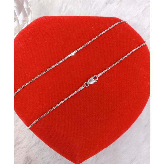 kalung anak italy santa, emas putih kadar 420(9k)