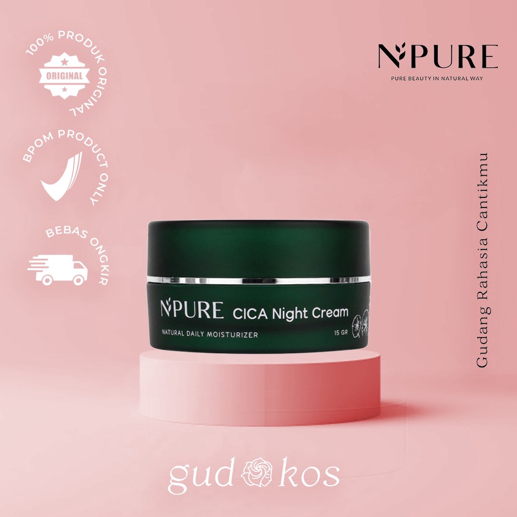 NPURE Night Cream Centella Asiatica (Cica Series) / Cream Malam BPOM