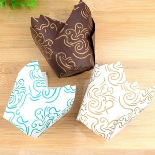 50Pcs Cupcake Wrapper Liners Muffin Cup Tulip Case Cake Baking Cups #3