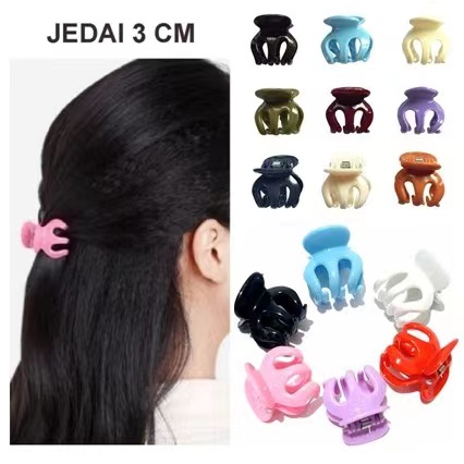 [Fashion Wanita] Jepit Rambut Jepitan Rambut 5cm 3cm mini 2.5cm JEDAI Transparan Bahan Berkualitas Tinggi   T025