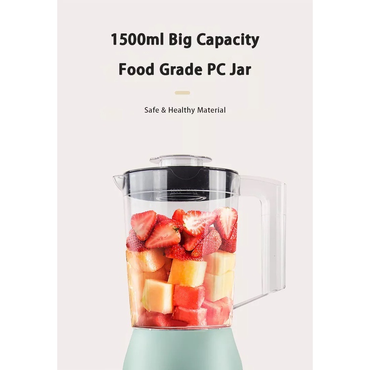 Blender Mini Juicer Multifungsi - Blender Juicer 2 in 1 - Food Processor Blender Soya Bean Blender