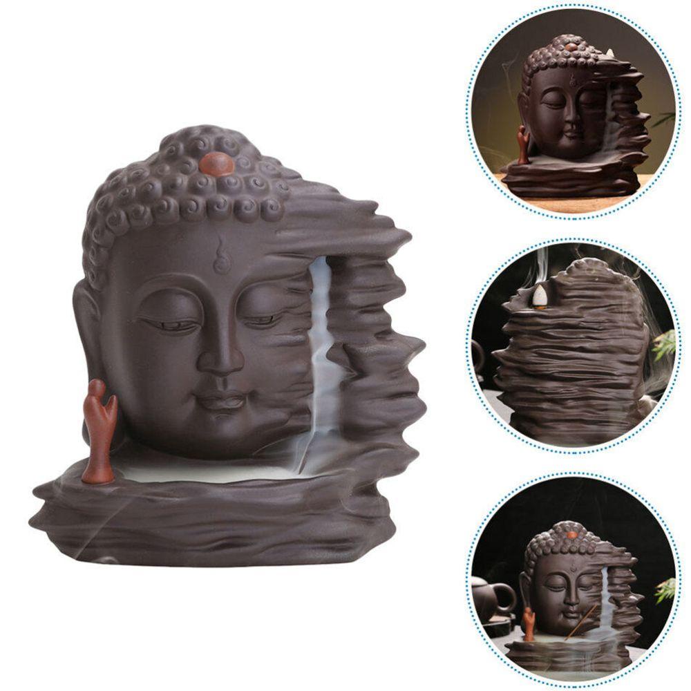 Populer Backflow Incense Burner Dekorasi Rumah Meditasi Ornamen Tempat Dupa