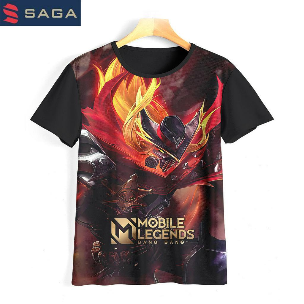 Kaos Anak Mobile Legend Aldous Baju Kartun Tv Animasi Baju 3D Permainan Mobile Legends Aldous 06Ml00