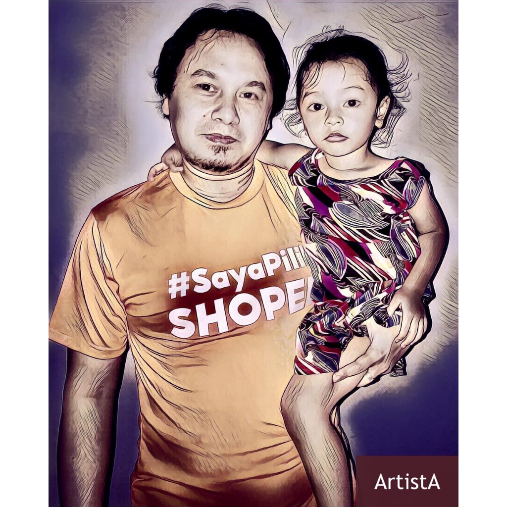 Cetak Foto Sketsa Berwarna