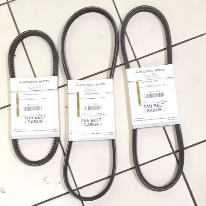 fan belt set ac ps dinamo lancer dangan sohc carburator vanbelt