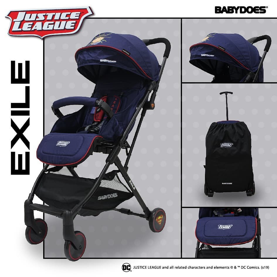 stroller cabin size kereta dorong bayi BabyDoes DCJL CH-343-SN Exile Justice League