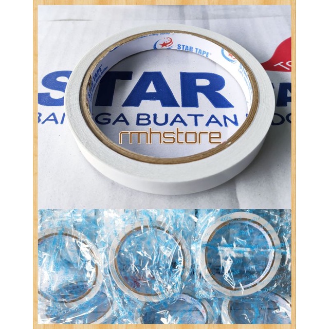 

DOUBLE TAPE PEREKAT 2 SISI 12MM/12YARD