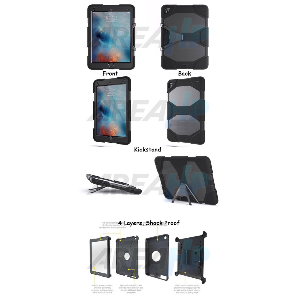 Griffin Survivor All Terrain Shockproof Case Casing Cover for iPad 2, 3, 4