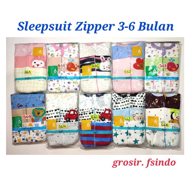 Sleepsuit Baby with Zipper PREMIUM KODE G