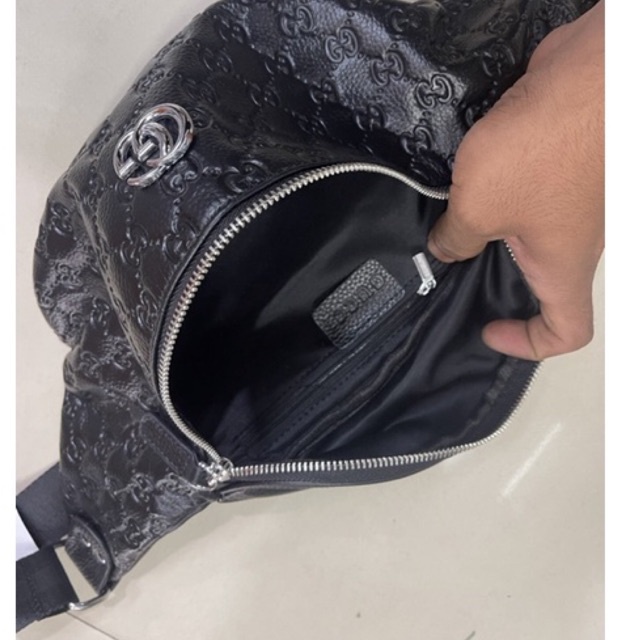 TAS SELEMPANG KULIT ASLI / WAIST BAG IMPORT KULIT ASLI / SLING BAG KULIT ASLI UNISEX - GC