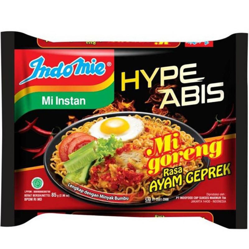 

Indomie hype abis ayam geprek 1 pcs