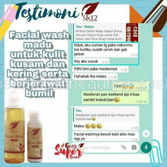 SR12 FACIAL WASH MADU / SABUN MADU CAIR / SABUN KULIT KERING &amp; SENSITIF