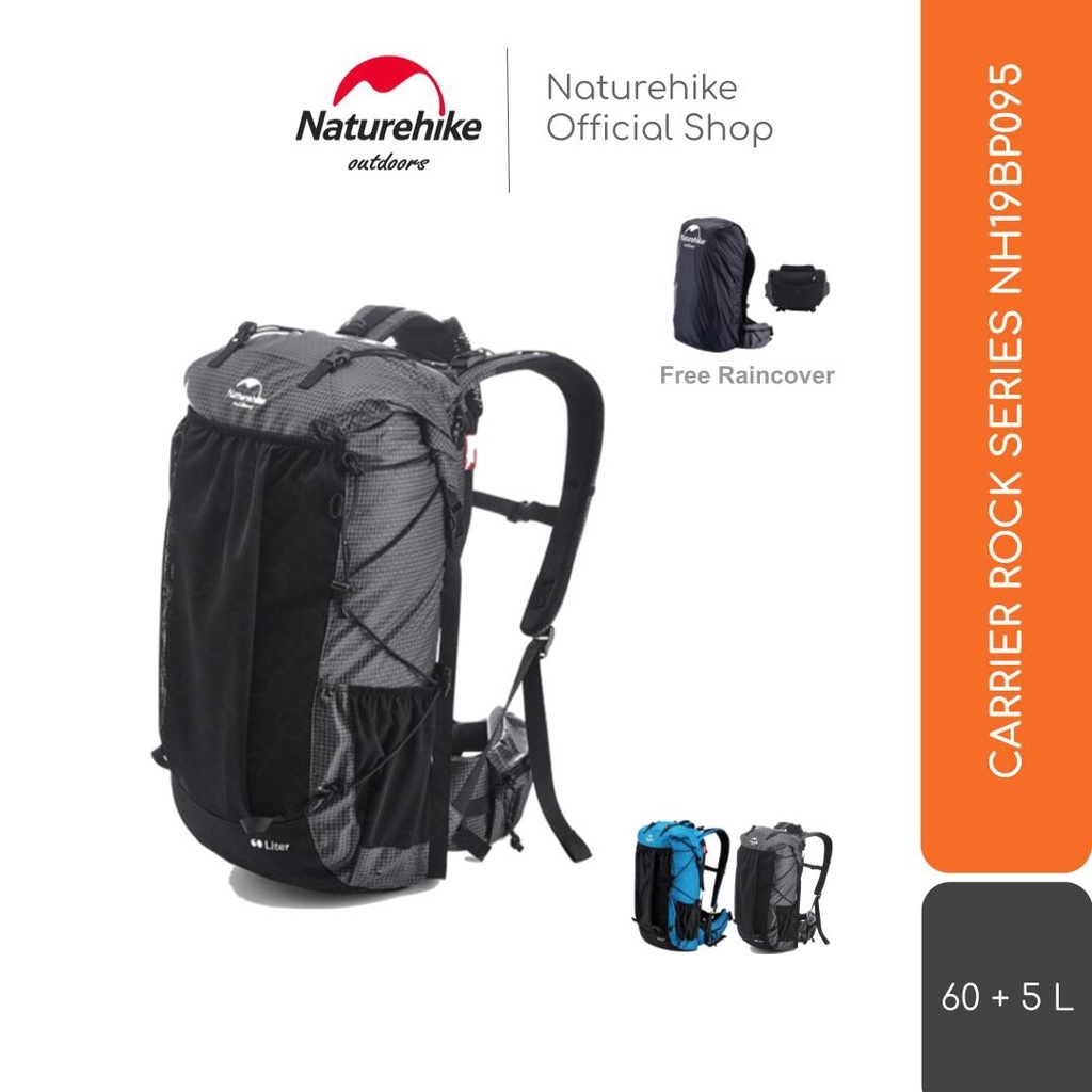 Naturehike Carrier Rock Series 60L NH19BP095 Tas Keril Backpack Gunung
