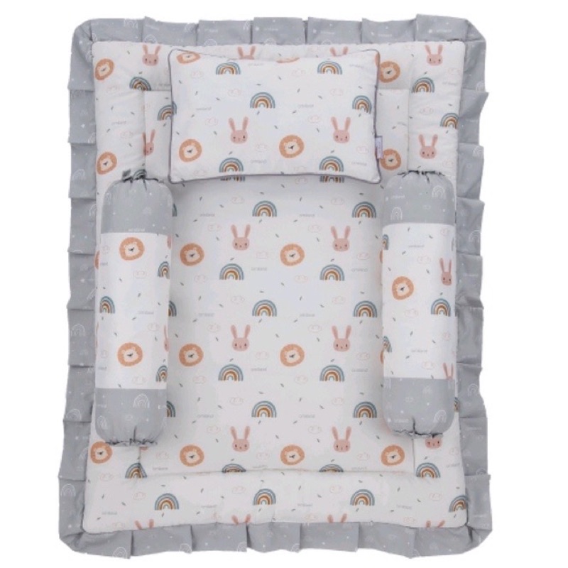 NEW!! Omiland Baby Mattress Matras Bayi Set Bantal + Guling Motif Rainbow Series - OB 24171-2 / Alpaca Series