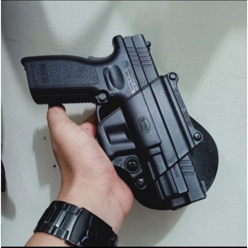 Holster sarung pistol pinggang universal HS9 Glok 17 19 26 G2 combat