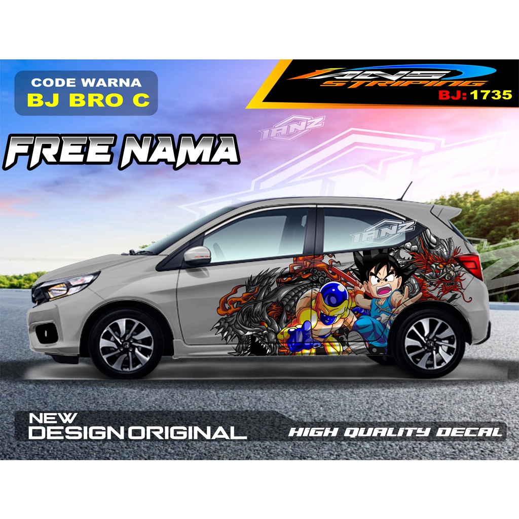 DECAL MOBIL MOBIL BRIO / STIKER MOBIL HONDA JAZZ  / VARIASI STIKER AGYA AYLA/ STIKER MOBIL