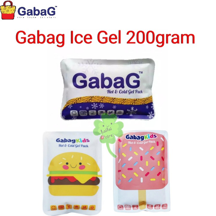 *TERLARIS* Gabag Ice Gel Mini / Gabag Kids Ice Cream / Burger 200gr 200 gr