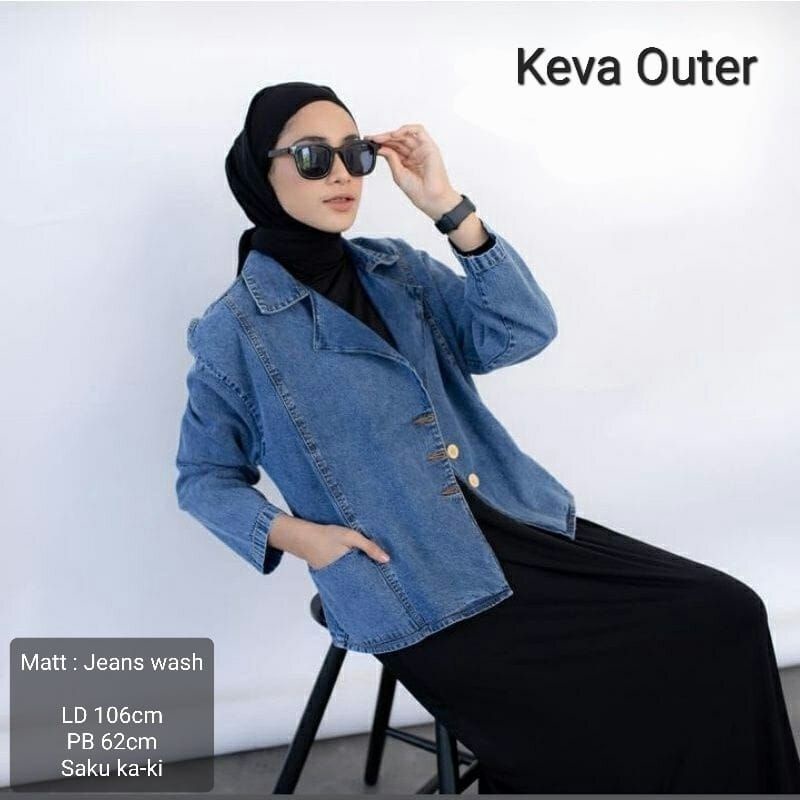 Cardigan Wanita Terbaru | Outer Jeans Kasual Kekinian