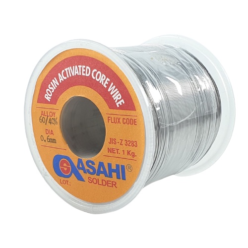 Timah Solder Asahi 0.6mm 1kg Timah Gulung 0.6 mm 1 kg Grade 60% Alloy