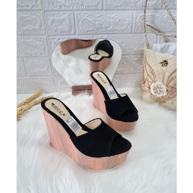 ABBUSHOES Ss 17 Sandal Wedges Wanita (Terbaru)