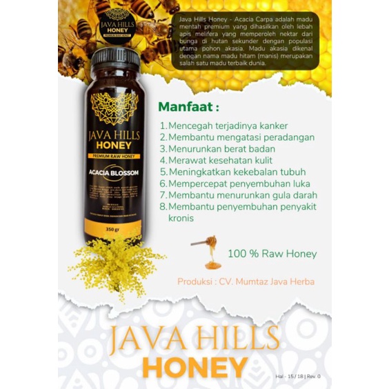 

Madu akasia java hills honey premium raw honey acacia blossom