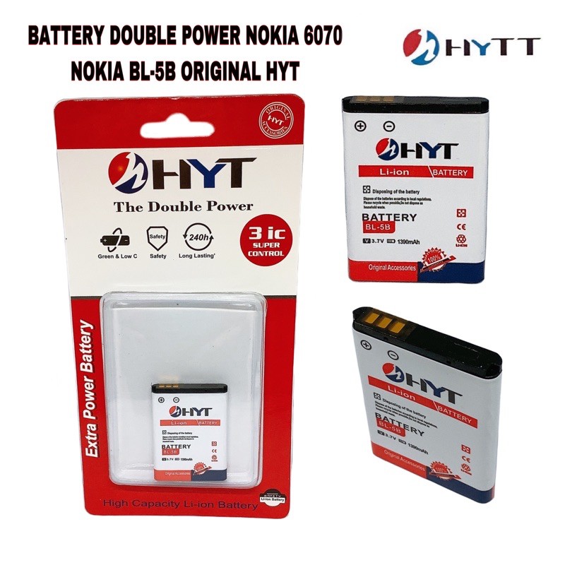 BATTERY DOUBLE POWER NOKIA BL-4C / BL-5C ORIGINAL HYT