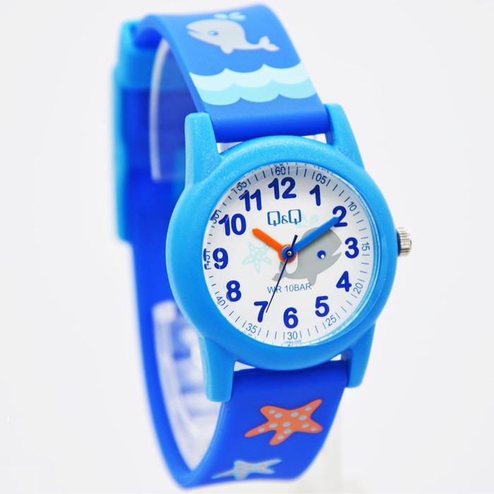 Q&amp;Q QNQ QQ ORIGINAL RUBBER BAND CHEERFULL STYLE VR99J006-010Y Ready Jam Tangan Anak Anti Air