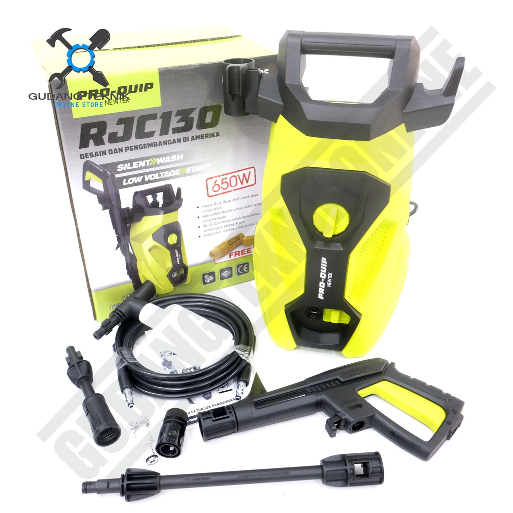 Jet Cleaner PROQUIP RJC130 / Alat Mesin Cuci Motor Mobil RJC 130 - High Pressure Washer PRO QUIP RJC-130