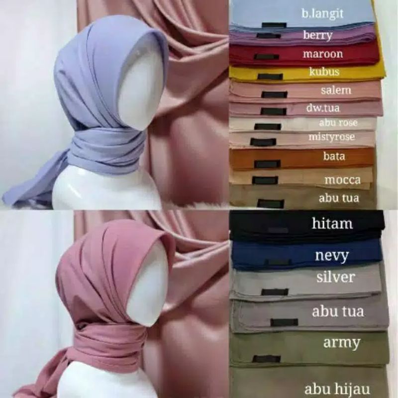 Jilbab Segiempat Basic Voal Square Hijab Voal Square