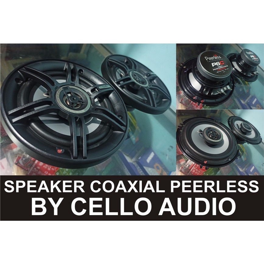 Audio Mobil Speaker Coaxial Pintu 6 inch Peerless by Cello Audio P6C