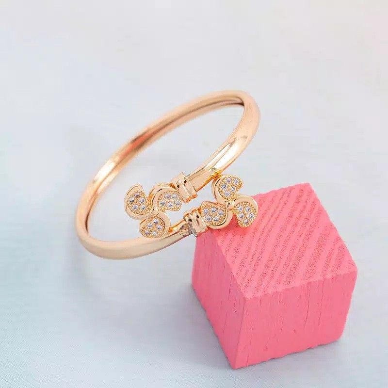 Gelang anak-anak bermotif bunga gold
