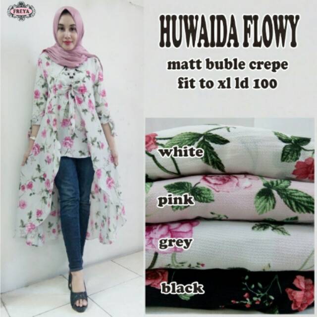 Huwaida flowy tunik