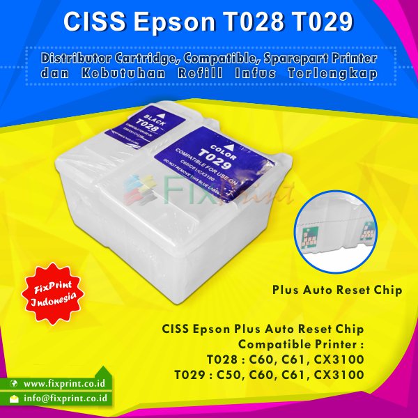 CISS Epson C60 C61 CX3100 C50- T028 T029 FSB2820
