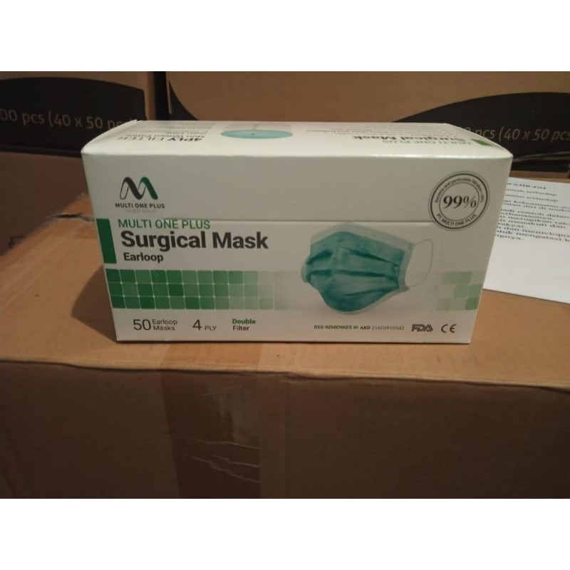 Surgical Mask Multi One Plus 4 ply isi 50 pcs