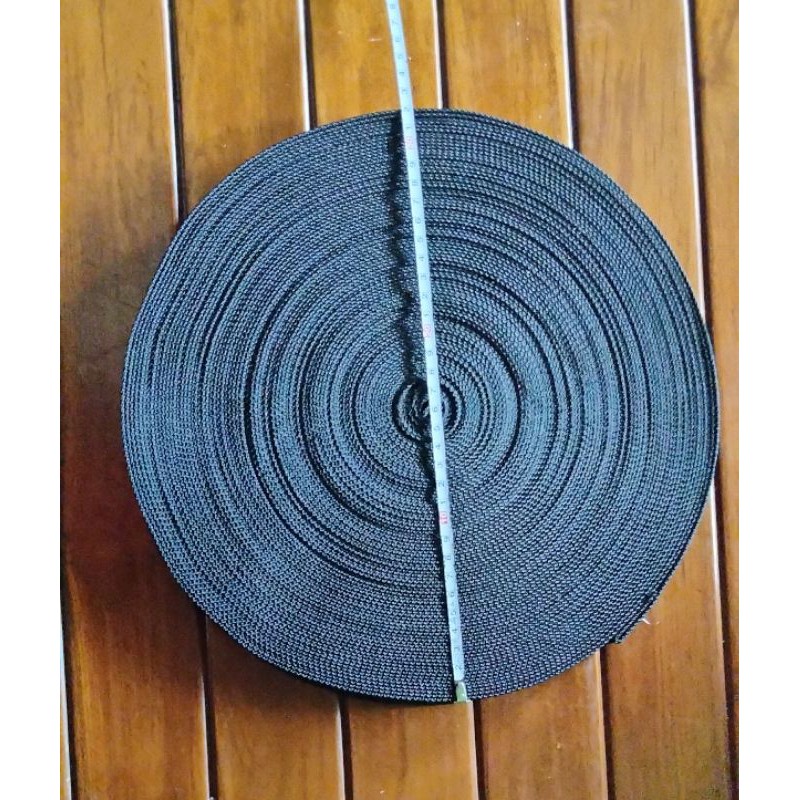 WEBBING POLYESTER 1 ROLL TEBAL 2,5 MM LEBAR 2,5 CM LEMBUT BERKUALITAS