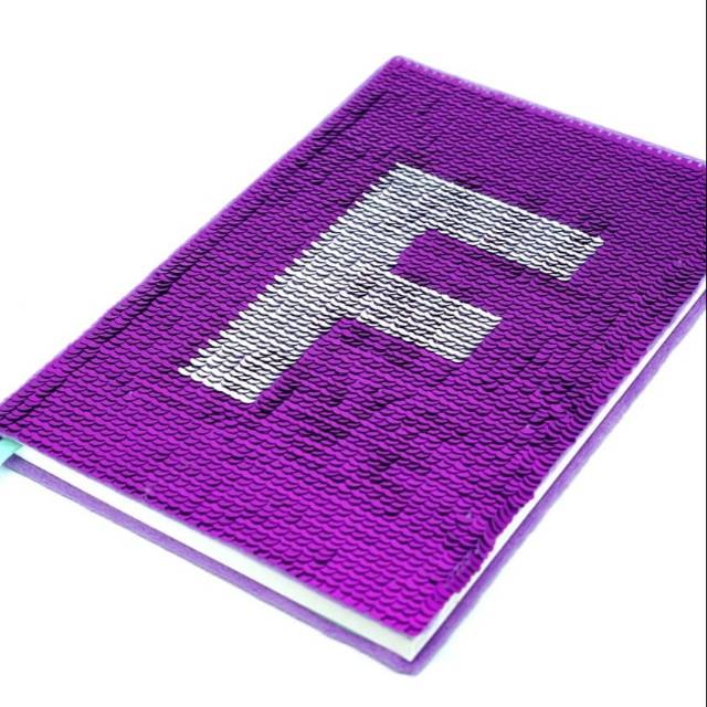 

Notebook Alphabet Sequin (Dua design cover) 7304