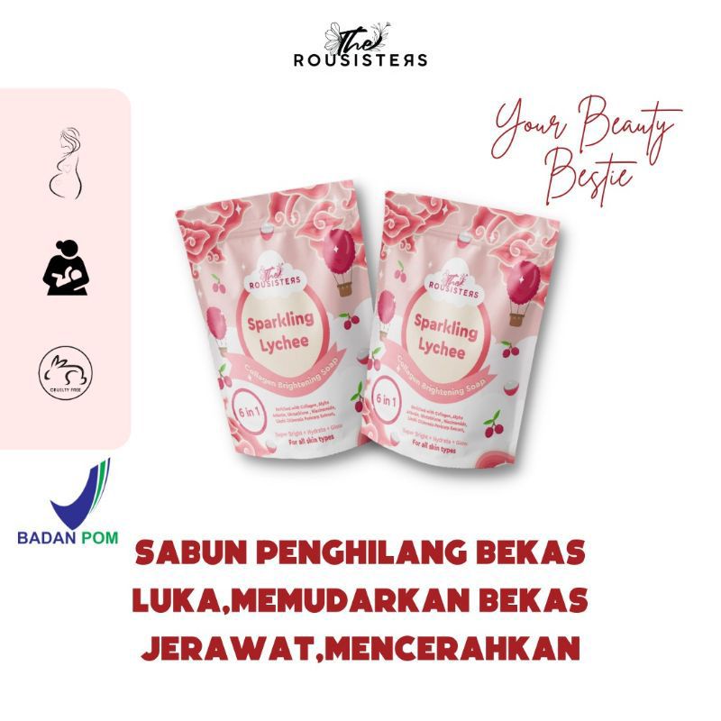 [BPOM] SABUN PENCERAH KULIT//SPARKLING LYCHEE