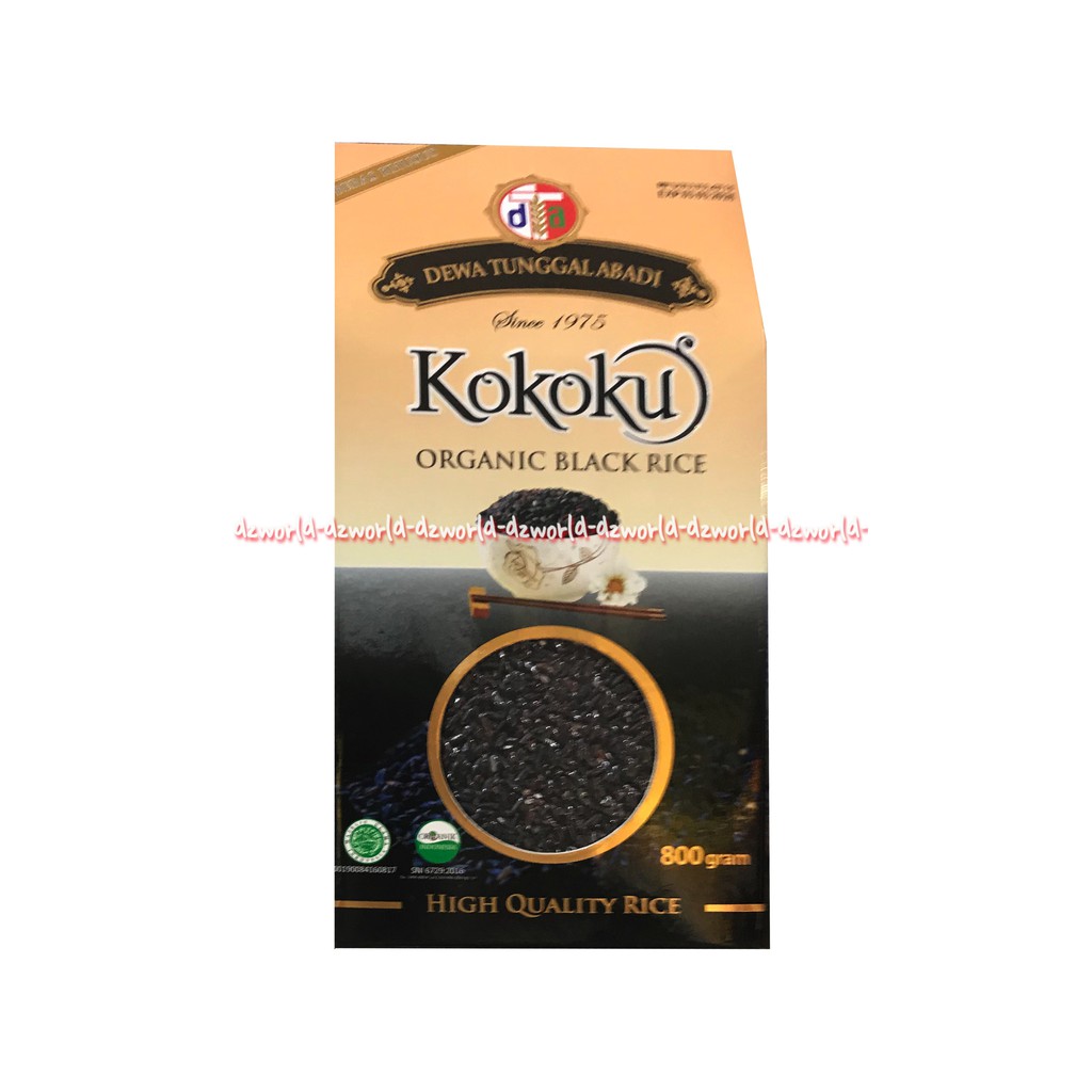 Kokoku Organic Black Rice 800gr Beras hitam Dengan kandungan seratnya tinggi bebas gula