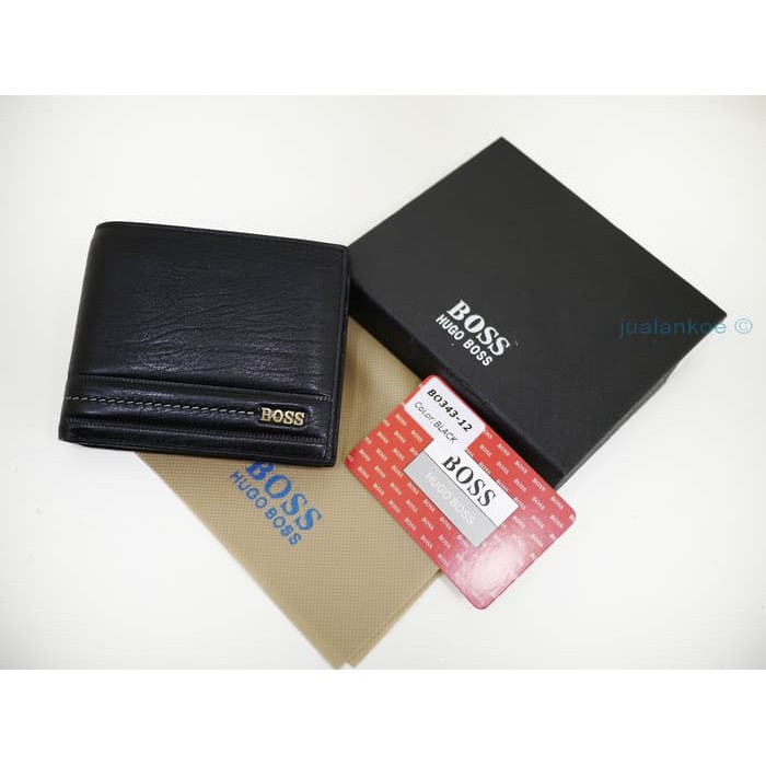dompet kulit pria impot Hugo Boss BO343-12black