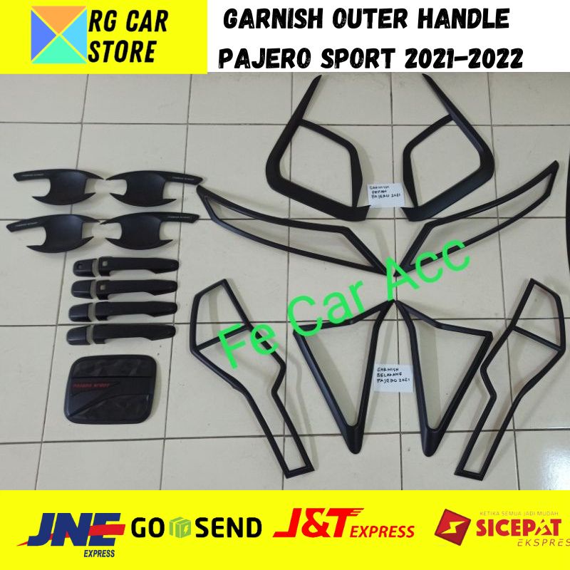 PAKET GARNISH OUTER HADLE PAJERO SPORT 2021-2022 DIJAMIN PNP BERKUALITAS