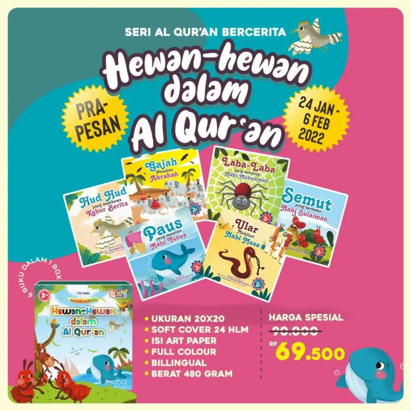 Buku Anak Seri Hewan-hewan dalam Al Qur'an Lingkar Media