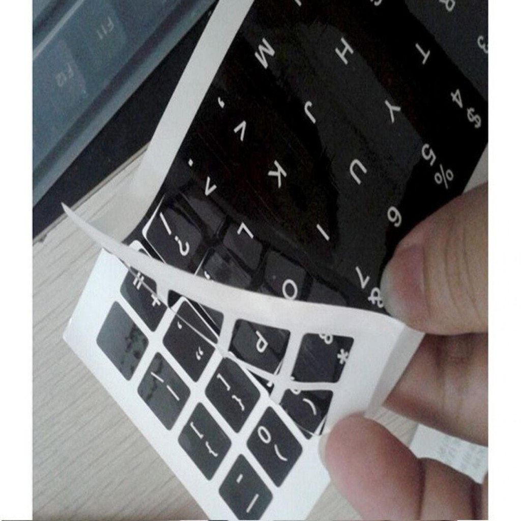 English Layout Sticker for Keyboard / Stiker Keyboard [Hitam]