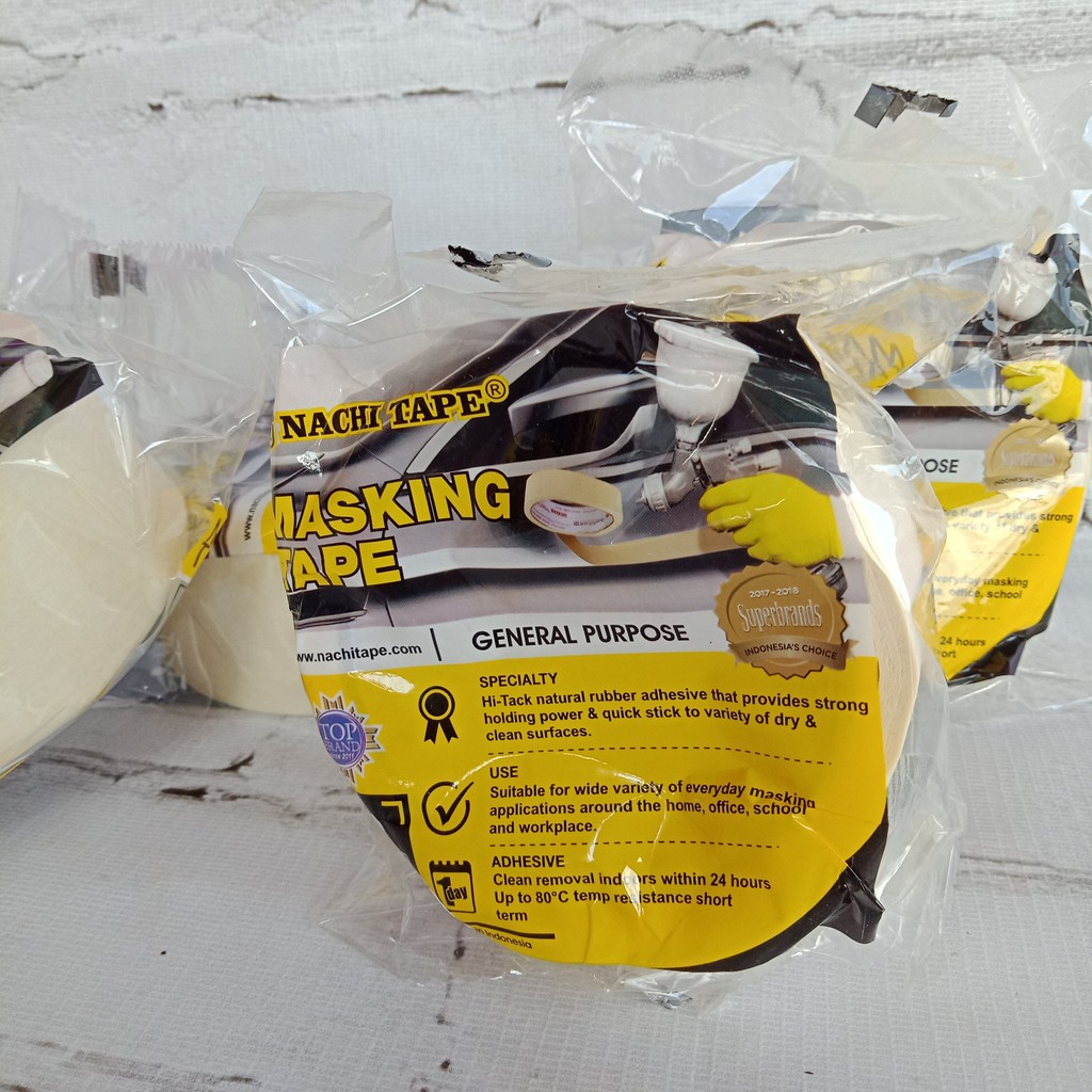 

NACHI MASKING TAPE LAKBAN KERTAS BESAR 48mm 20 YARD / 2"INCHI MURAH
