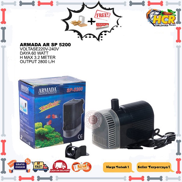 Promo POMPA KOLAM ARMADA AR SP 5200 Limited