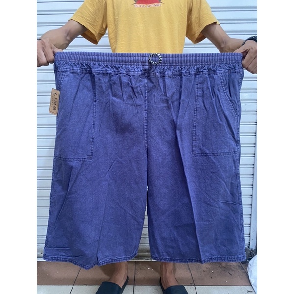 CELANA PENDEK CARGO PRIA SOFTJEANS POLOS DEWASA SIZE JUMBO