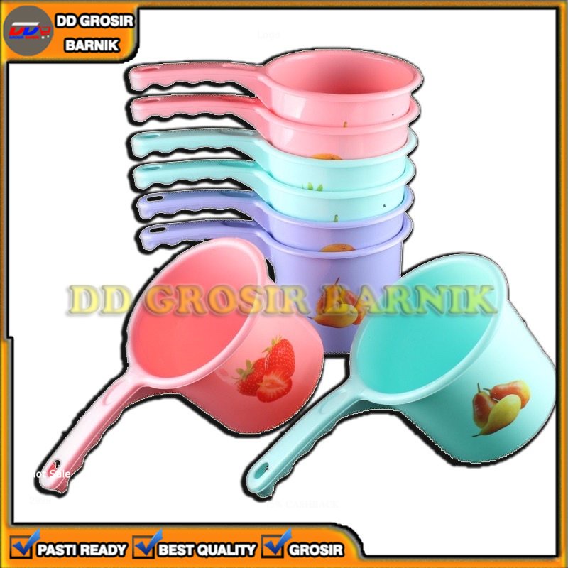 [DGB] GAYUNG MANDI PLASTIK CIDUK AIR GAMBAR MOTIF BUAH MURAH KUAT SERBAGUNA