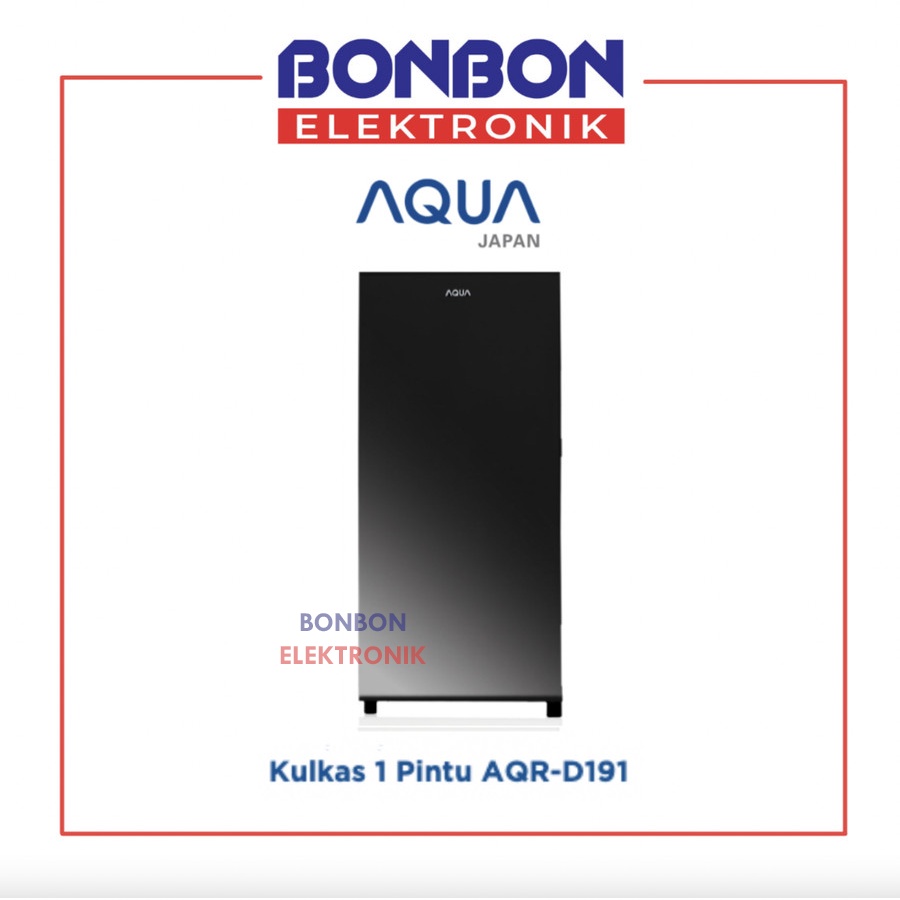 AQUA Kulkas 1 Pintu AQR-D191(DS) / AQR-D191DS / AQRD 191 Dark Silver