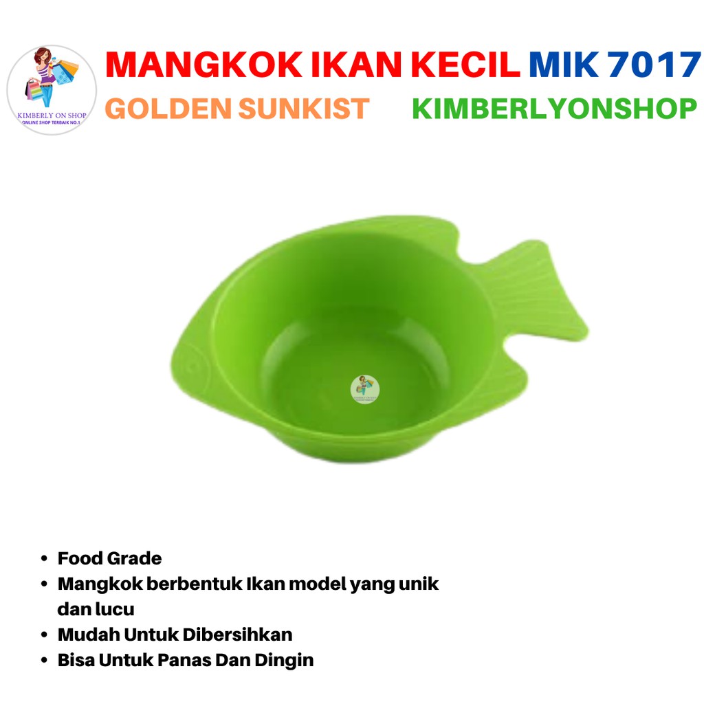 Mangkok Makan Ikan Kecil Golden Sunkist MIK 7017